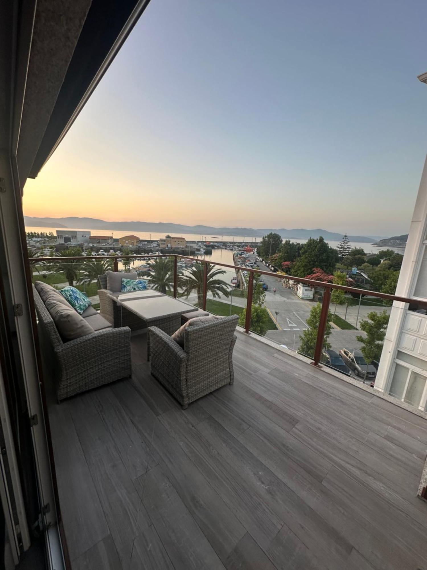 Atico Mirando O Mar Apartment Porto do Son Bagian luar foto