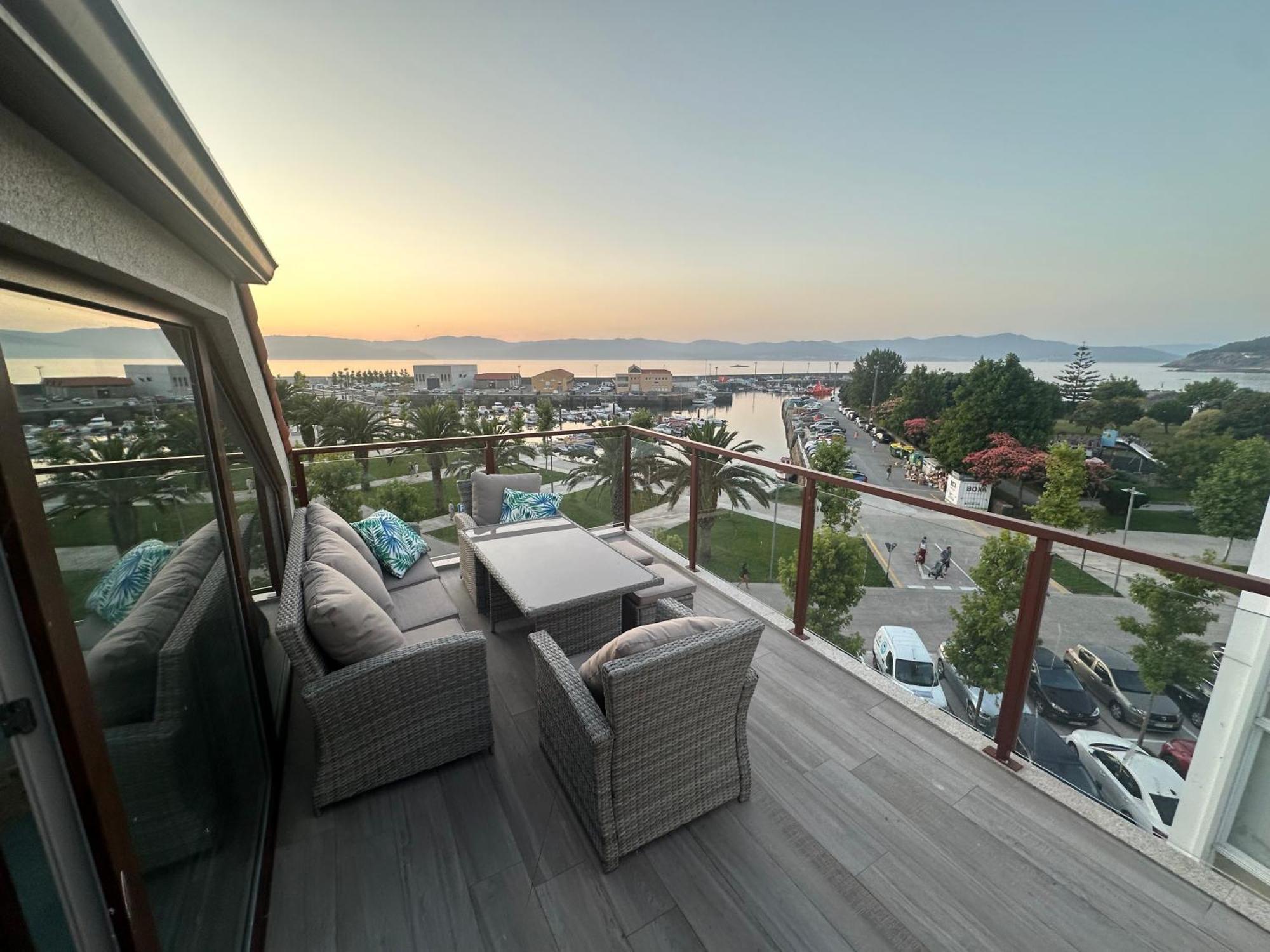 Atico Mirando O Mar Apartment Porto do Son Bagian luar foto